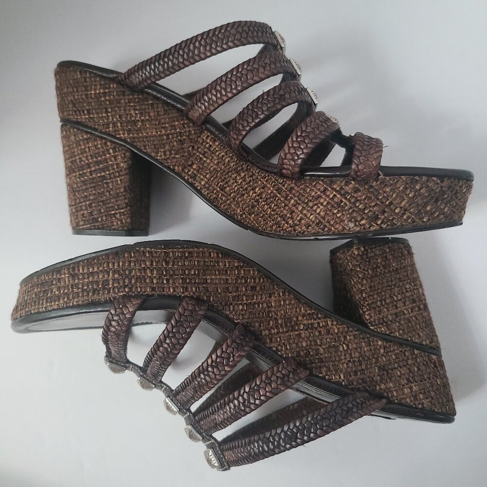 BRIGHTON Braided Platforms Sandals